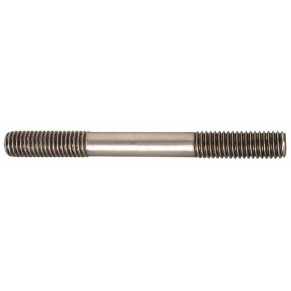 TE-CO - 1/4-20 3" OAL Equal Double Threaded Stud - Americas Industrial Supply