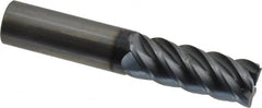 SGS - 5/8", 5 Flute, Single End, Solid Carbide, 0.03" Corner Radius End Mill - 3-1/2" OAL, 45° Helix, Right Hand Flute, 1-5/8" LOC, Right Hand Cut - Americas Industrial Supply