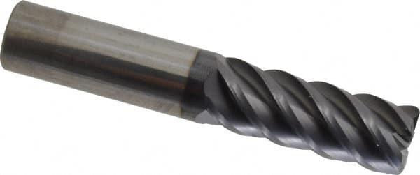 SGS - 5/8" Diam 5 Flute Solid Carbide 0.06" Corner Radius End Mill - Americas Industrial Supply