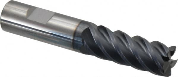 SGS - 5/8" Diam 5 Flute Solid Carbide 0.03" Corner Radius End Mill - Americas Industrial Supply