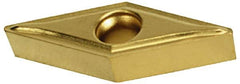 Value Collection - VBMT220.5 KC Grade TCN55 Carbide Turning Insert - TiN Finish, 35° Diamond, 1/4" Inscr Circle, 1/8" Thick, 0.008" Corner Radius - Americas Industrial Supply