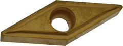 Value Collection - VBMT221 Grade TCN55 Carbide Turning Insert - TiN Finish, 35° Diamond, 1/4" Inscr Circle, 1/8" Thick, 1/64" Corner Radius - Americas Industrial Supply