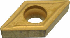 Value Collection - DCMT21.51 Grade TCN55 Carbide Turning Insert - TiN Finish, 55° Diamond, 1/4" Inscr Circle, 3/32" Thick, 1/64" Corner Radius - Americas Industrial Supply