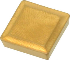Value Collection - SPMR422 Grade TCN55 Carbide Turning Insert - TiN Finish, 90° Square, 1/2" Inscr Circle, 1/8" Thick, 1/32" Corner Radius - Americas Industrial Supply