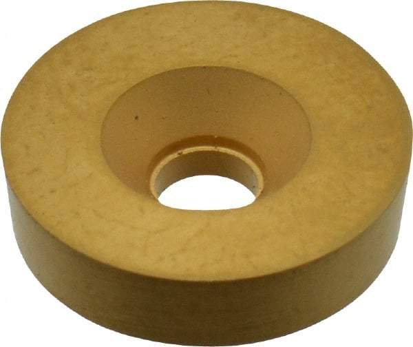 Value Collection - RD8P P Grade TCN55 Carbide Turning Insert - TiN Finish, Round, 1/2" Inscr Circle, 1/8" Thick - Americas Industrial Supply