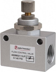 PRO-SOURCE - 1/2" NPT Inline Flow Control Valve - 0 to 140.78 psi & Aluminum Alloy Material - Americas Industrial Supply