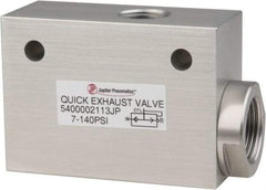 PRO-SOURCE - 1/2" NPT Quick Exhaust Valve - 3/4" Exhaust Port, 7.1 to 140.78 psi, Aluminum Alloy Material - Americas Industrial Supply