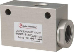 PRO-SOURCE - 1/4" NPT Quick Exhaust Valve - 3/8" Exhaust Port, 7.1 to 140.78 psi, Aluminum Alloy Material - Americas Industrial Supply
