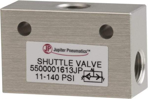 PRO-SOURCE - 1/8" NPS Shuttle Valve - 11.4 to 140.78 psi & Aluminum Alloy Material - Americas Industrial Supply