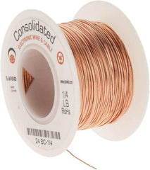 Made in USA - 24 AWG, 0.0201 Inch Diameter, 201 Ft., Solid, Grounding Wire - Copper, ASTM B3, QQ-W-343 Type S, RoHS Compliant - Americas Industrial Supply