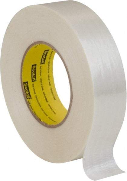 3M - 3/4" x 60 Yd Clear Rubber Adhesive Packaging Tape - Polyester Film Backing, 6 mil Thick, 380 Lb Tensile Strength, Series 898MSR - Americas Industrial Supply