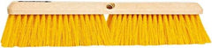 PRO-SOURCE - 18" General Purpose Polypropylene Push Broom - 3" Bristle Length, Plastic Block, Threaded Handle Connection, Handle Sold Separately - Americas Industrial Supply