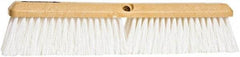 PRO-SOURCE - 18" General Purpose Polypropylene Push Broom - 3" Bristle Length, Plastic Block, Threaded Handle Connection, Handle Sold Separately - Americas Industrial Supply