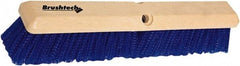 PRO-SOURCE - 18" General Purpose Polypropylene Push Broom - 3" Bristle Length, Plastic Block, Threaded Handle Connection, Handle Sold Separately - Americas Industrial Supply