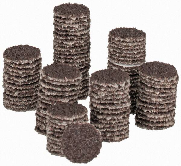 Tru-Maxx - 1/2" Diam, 50 Grit Aluminum Oxide Adhesive PSA Disc - Coarse Grade, X Weighted Cloth Backing, For Right Angle/Vertical Shaft Portable Grinders - Americas Industrial Supply