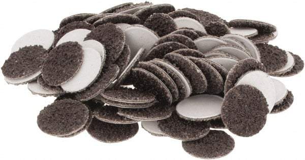 Tru-Maxx - 1/2" Diam, 40 Grit Aluminum Oxide Adhesive PSA Disc - Coarse Grade, X Weighted Cloth Backing, For Right Angle/Vertical Shaft Portable Grinders - Americas Industrial Supply