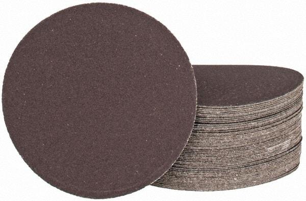 Tru-Maxx - 4" Diam, 320 Grit Aluminum Oxide Adhesive PSA Disc - Extra Fine Grade, X Weighted Cloth Backing, For Right Angle/Vertical Shaft Portable Grinders - Americas Industrial Supply
