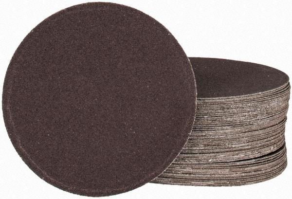Tru-Maxx - 4" Diam, 240 Grit Aluminum Oxide Adhesive PSA Disc - Very Fine Grade, X Weighted Cloth Backing, For Right Angle/Vertical Shaft Portable Grinders - Americas Industrial Supply