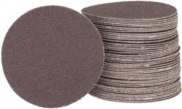 Tru-Maxx - 3" Diam, 100 Grit Aluminum Oxide Adhesive PSA Disc - Fine Grade, X Weighted Cloth Backing, For Right Angle/Vertical Shaft Portable Grinders - Americas Industrial Supply