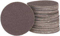Tru-Maxx - 3" Diam, 100 Grit Aluminum Oxide Adhesive PSA Disc - Fine Grade, X Weighted Cloth Backing, For Right Angle/Vertical Shaft Portable Grinders - Americas Industrial Supply