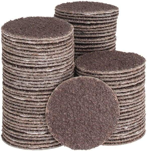 Tru-Maxx - 1-1/2" Diam, 40 Grit Aluminum Oxide Adhesive PSA Disc - Coarse Grade, X Weighted Cloth Backing, For Right Angle/Vertical Shaft Portable Grinders - Americas Industrial Supply