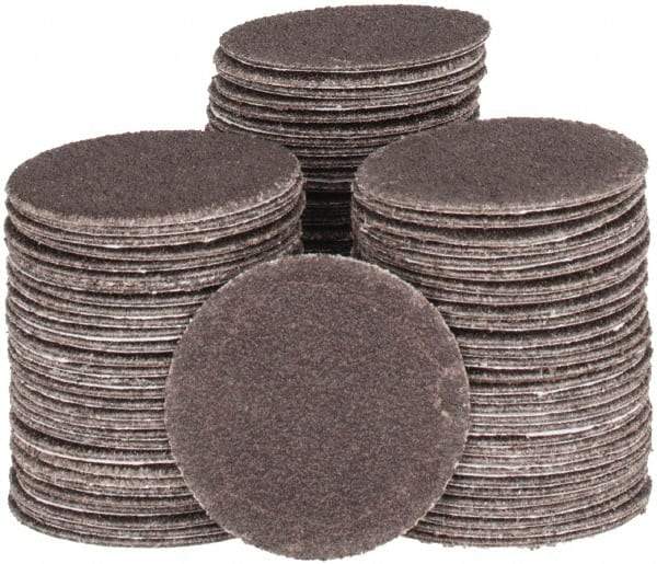 Tru-Maxx - 1-1/2" Diam, 100 Grit Aluminum Oxide Adhesive PSA Disc - Fine Grade, X Weighted Cloth Backing, For Right Angle/Vertical Shaft Portable Grinders - Americas Industrial Supply
