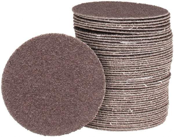 Tru-Maxx - 3" Diam, 50 Grit Aluminum Oxide Adhesive PSA Disc - Coarse Grade, X Weighted Cloth Backing, For Right Angle/Vertical Shaft Portable Grinders - Americas Industrial Supply