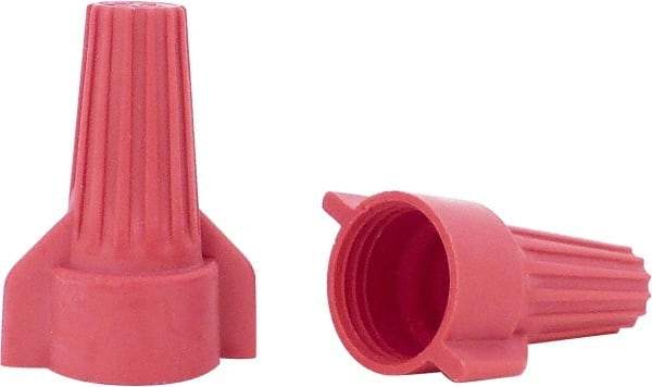 Ideal - 2, 14 to 5, 12 AWG, 600 Volt, Flame Retardant, Wing Twist on Wire Connector - Red, 221°F - Americas Industrial Supply