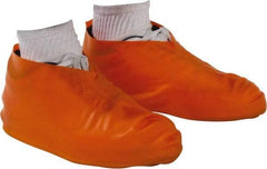 PRO-SAFE - Size XL, Latex, Non-Skid Boot Cover - Orange, Chemical Resistant - Americas Industrial Supply