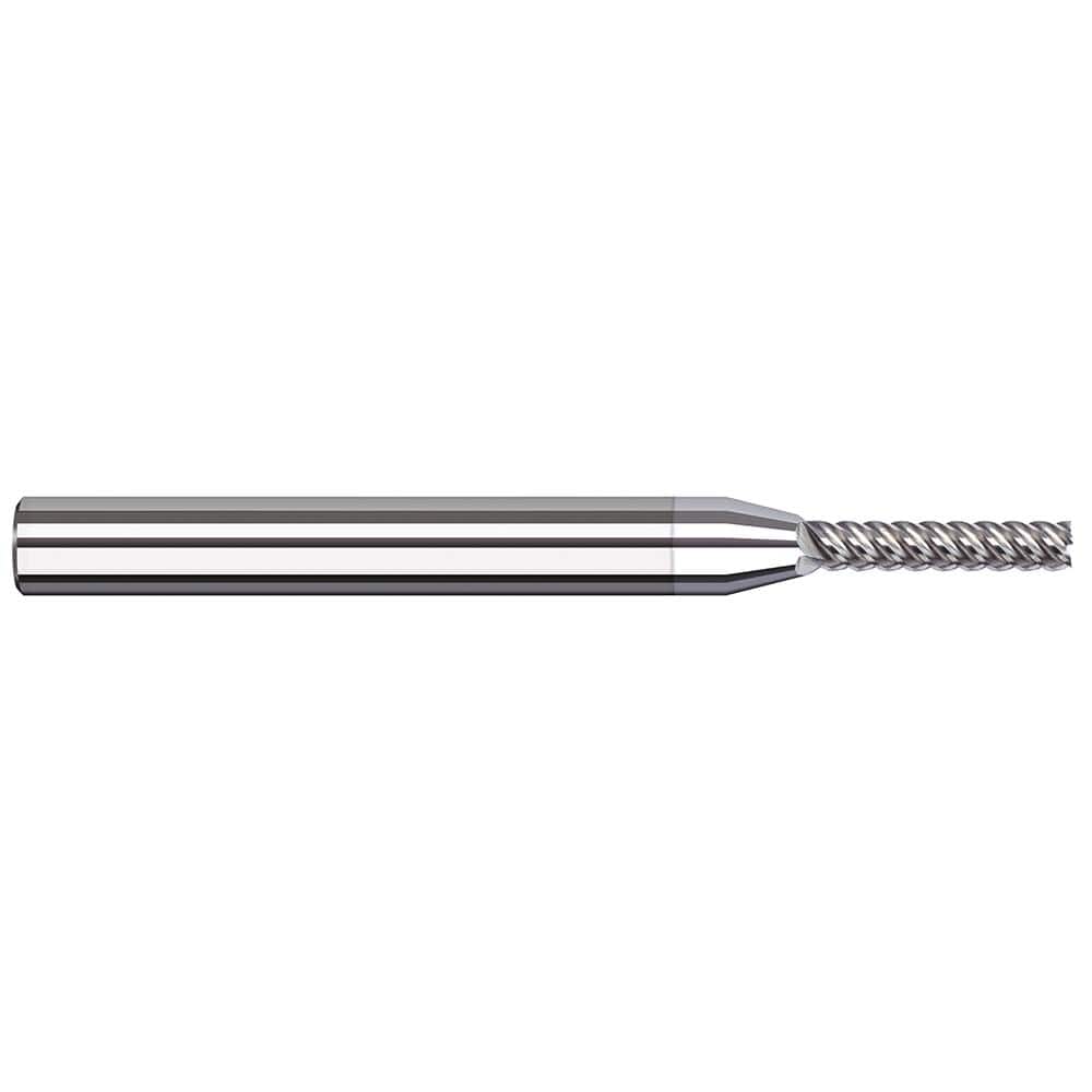 Harvey Tool - 3/64", 1/4" LOC, 1/8" Shank Diam, 2-1/2" OAL, 5 Flute Solid Carbide Square End Mill - Exact Industrial Supply