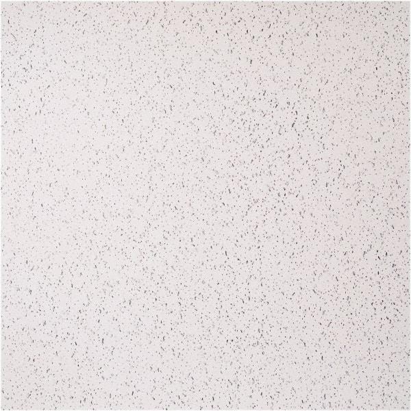Genesis - 23-1/2" Long x 23-1/2" Wide x 0.1575" Thick, Vinyl Ceiling Tile - ASTM E-84 Specification, White - Americas Industrial Supply