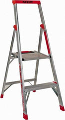 Little Giant Ladder - 2 Steps, 4' High, Type IA Rating, Aluminum Step Ladder - 300 Lb Capacity, 19" Base Width - Americas Industrial Supply