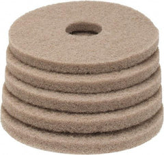 PRO-SOURCE - Polishing Pad - 13" Machine, Tan Pad, Polyester - Americas Industrial Supply