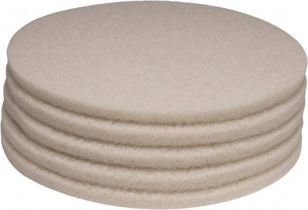 PRO-SOURCE - Polishing Pad - 20" Machine, White Pad, Polyester - Americas Industrial Supply