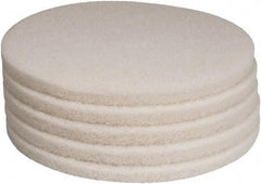 PRO-SOURCE - Polishing Pad - 19" Machine, White Pad, Polyester - Americas Industrial Supply