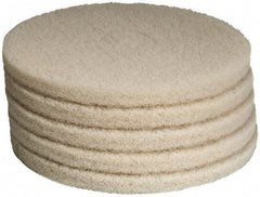 PRO-SOURCE - Polishing Pad - 15" Machine, White Pad, Polyester - Americas Industrial Supply