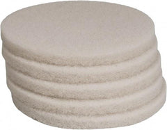 PRO-SOURCE - Polishing Pad - 13" Machine, White Pad, Polyester - Americas Industrial Supply