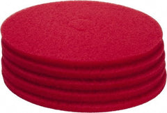 PRO-SOURCE - Polishing Pad - 20" Machine, Red Pad, Polyester - Americas Industrial Supply