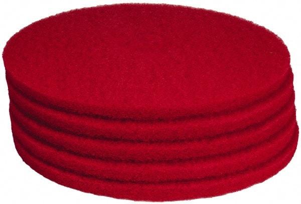 PRO-SOURCE - Polishing Pad - 19" Machine, Red Pad, Polyester - Americas Industrial Supply