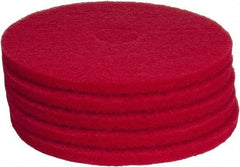 PRO-SOURCE - Polishing Pad - 17" Machine, Red Pad, Polyester - Americas Industrial Supply