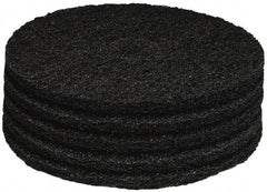 PRO-SOURCE - Stripping Pad - 17" Machine, Black Pad, Polyester - Americas Industrial Supply