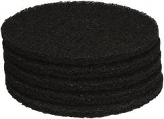 PRO-SOURCE - Stripping Pad - 15" Machine, Black Pad, Polyester - Americas Industrial Supply