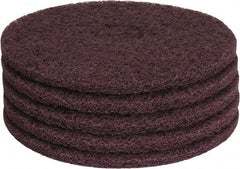 PRO-SOURCE - Stripping Pad - 15" Machine, Maroon Pad, Polyester - Americas Industrial Supply