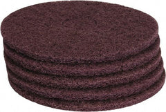 PRO-SOURCE - Stripping Pad - 14" Machine, Maroon Pad, Polyester - Americas Industrial Supply