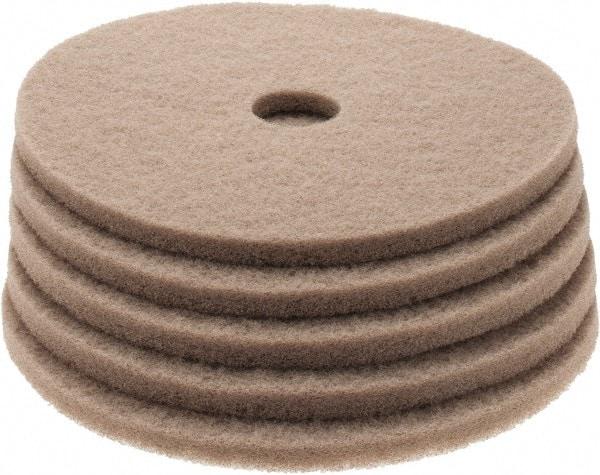 PRO-SOURCE - Polishing Pad - 20" Machine, Tan Pad, Polyester - Americas Industrial Supply