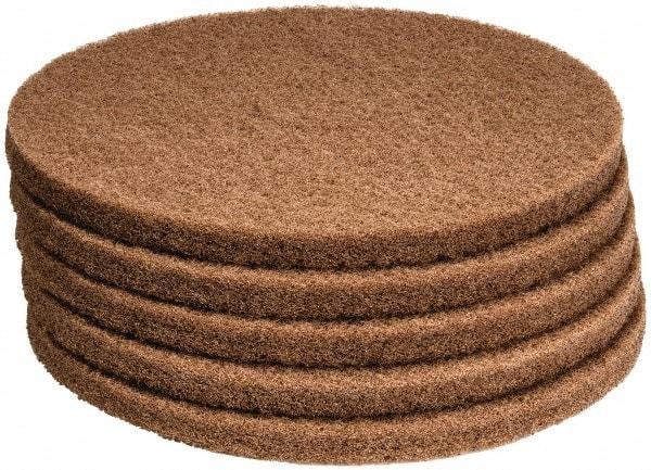 PRO-SOURCE - Polishing Pad - 17" Machine, Tan Pad, Polyester - Americas Industrial Supply