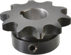 Browning - 10 Teeth, 1/2" Chain Pitch, Chain Size 40, Finished Bore Sprocket - 5/8" Bore Diam, 1.618" Pitch Diam, 1.84" Outside Diam - Americas Industrial Supply