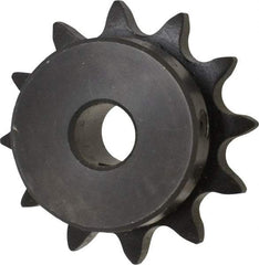 Browning - 12 Teeth, 1/2" Chain Pitch, Chain Size 40, Finished Bore Sprocket - 1/2" Bore Diam, 1.775" Pitch Diam, 2.17" Outside Diam - Americas Industrial Supply