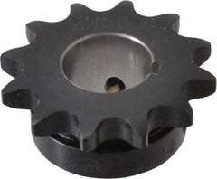 Browning - 12 Teeth, 1/2" Chain Pitch, Chain Size 40, Finished Bore Sprocket - 7/8" Bore Diam, 1.775" Pitch Diam, 2.17" Outside Diam - Americas Industrial Supply