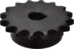 Browning - 16 Teeth, 1/2" Chain Pitch, Chain Size 40, Finished Bore Sprocket - 5/8" Bore Diam, 2-9/16" Pitch Diam, 2.8" Outside Diam - Americas Industrial Supply